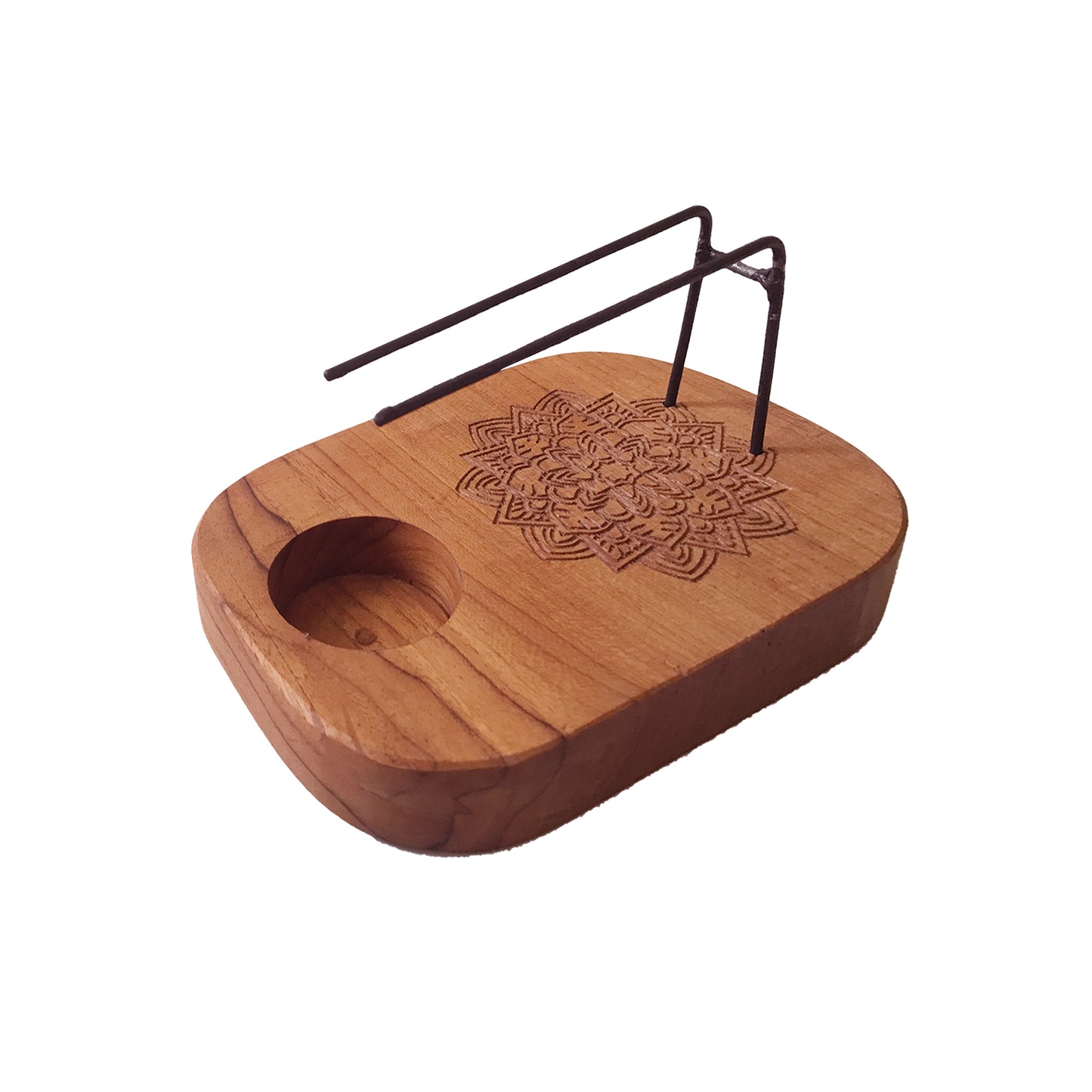 🔥 Brûleur Palo Santo - Bois de Teck-Design Mandala