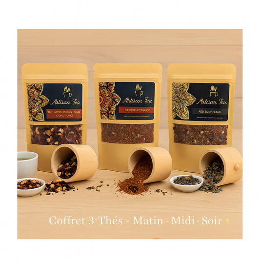 🍵 Coffret 3 Thés - Matin, Midi & Soir ✨