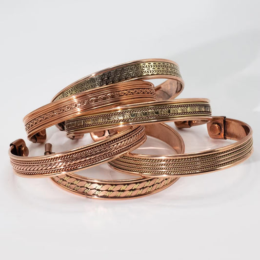 Bracelet en cuivre magnétique artisanal ✨ Bien-être & énergie