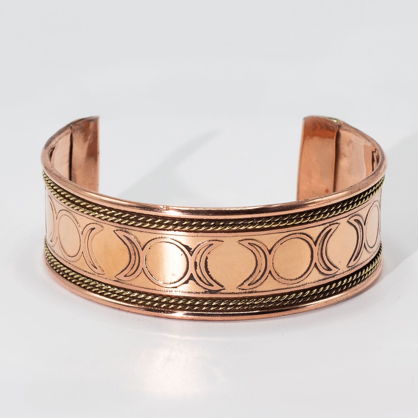 🌿   Bracelet Large Cuivre & Laiton - Énergie d’Harmonie