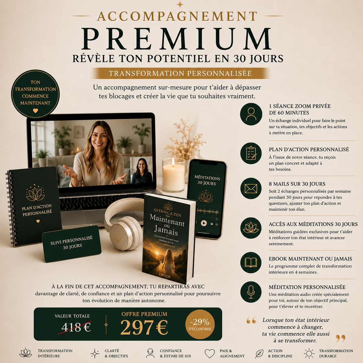 💎 Accompagnement Premium – Révèle ton potentiel en 30 jours