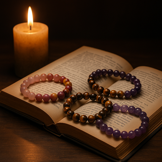 💎 Lot de 4 Bracelets Manifestation - Amour, Sagesse, Protection & Calme ✨